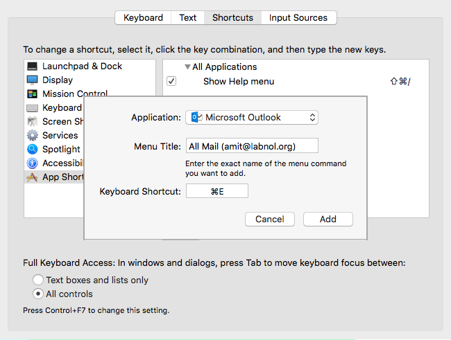 Keyboard shortcuts for mac computers